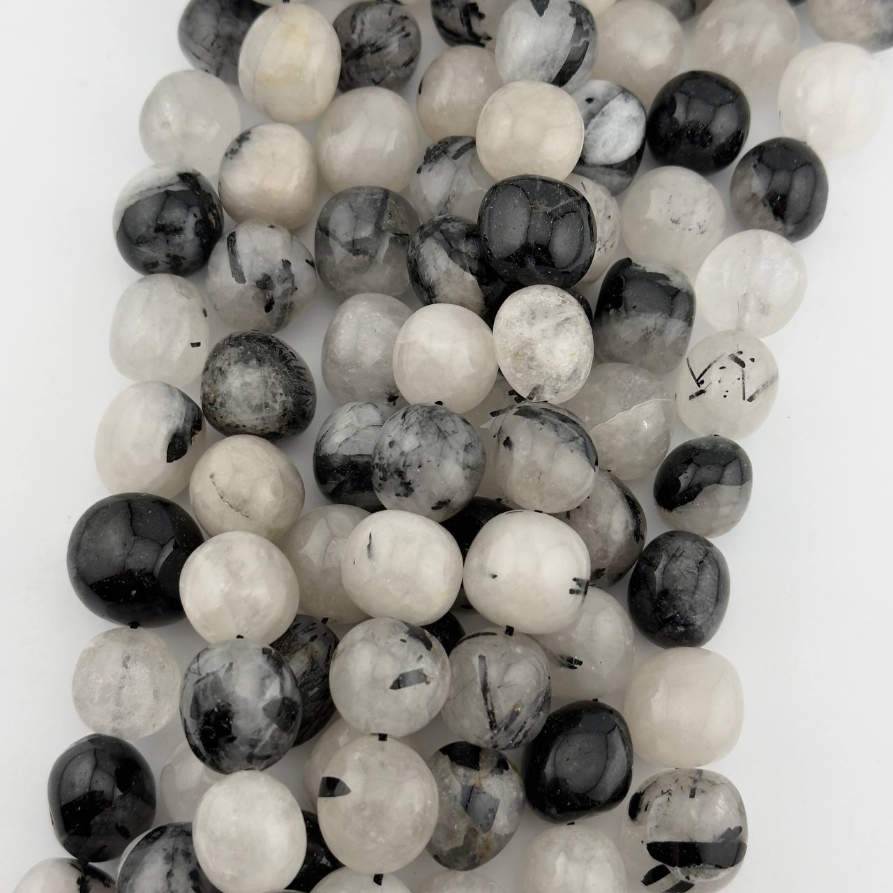 Рутиловый кварц свободная форма размер 15,5*17,5мм натуральный камень