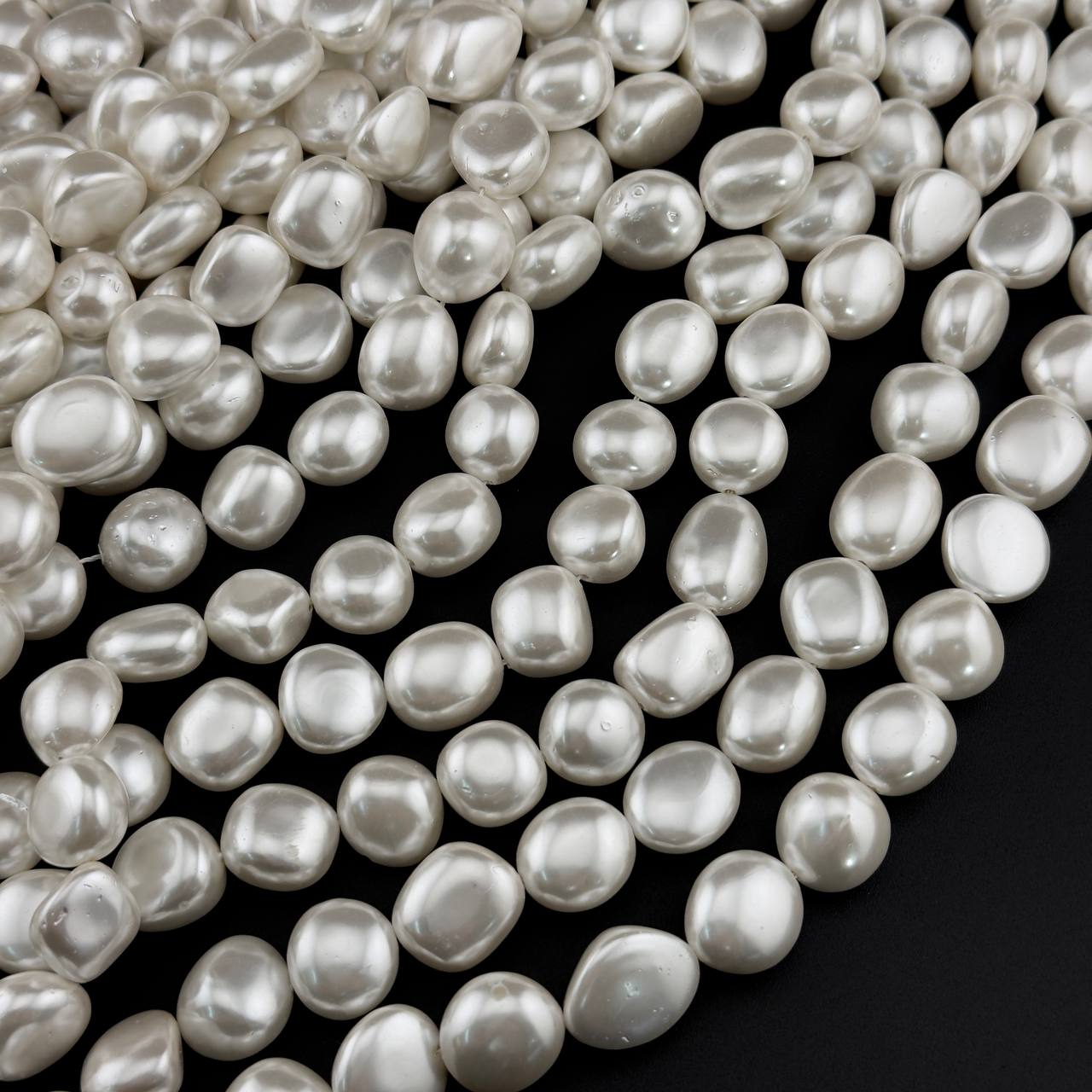 Майорка цвет белый размер 15*18мм